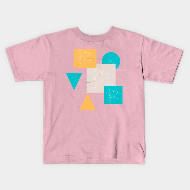 Colorfull shape Kids T-Shirt by ByuDesign15